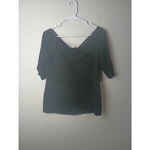 Women's Plus Size Black Drop Shoulder Black Top Blouse Torrid Size 2X